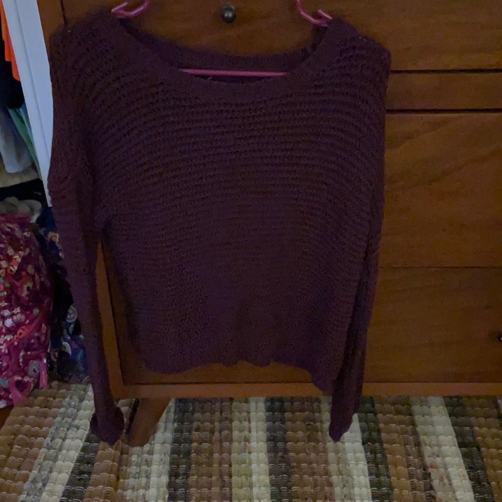 Small Purple Aeropostale Knit Sweater